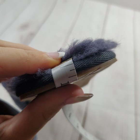 Ugg Flufette Slippers Shoes 8 Womens Plush Shearling Slip On Blue 1102594 - Picture 9 of 10